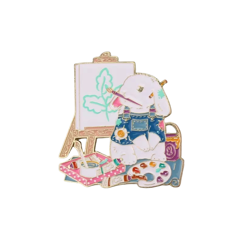 Large Bunny Painter Badge