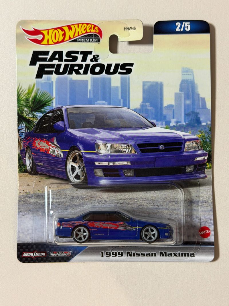 Hot Wheels 1999 Nissan Maxima HKD23 – Fast & Furious Premium 1:64
