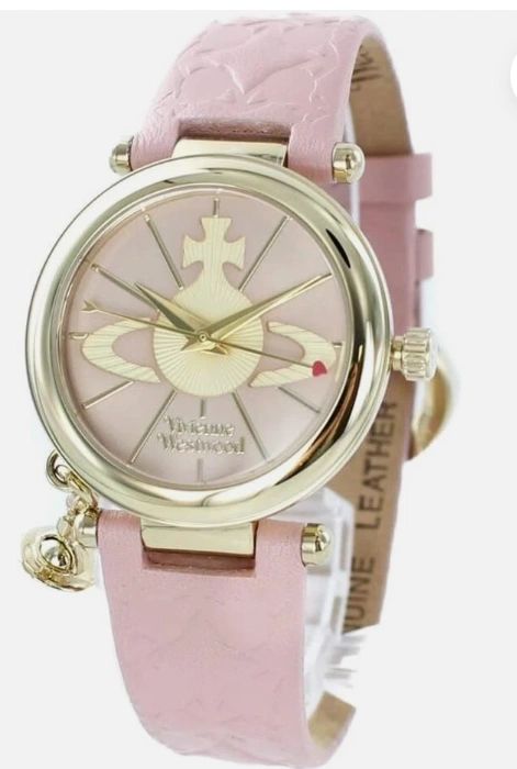 Vivienne Westwood Women's Of Charm Gold Pink Leather Watch VV006PKPK