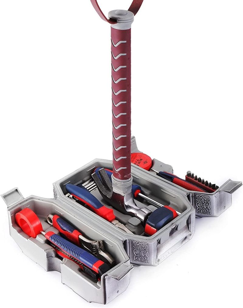 Hammer Tool Box - 28-delige hamergereedschapset van echt metaal voor doe-het-zelf en autoreparatie | Perfecte cadeaus voor mannen van Asijiad