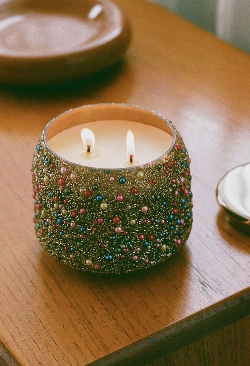 The Gather Candle by Anthropologie: Woody white pine and cashmere 