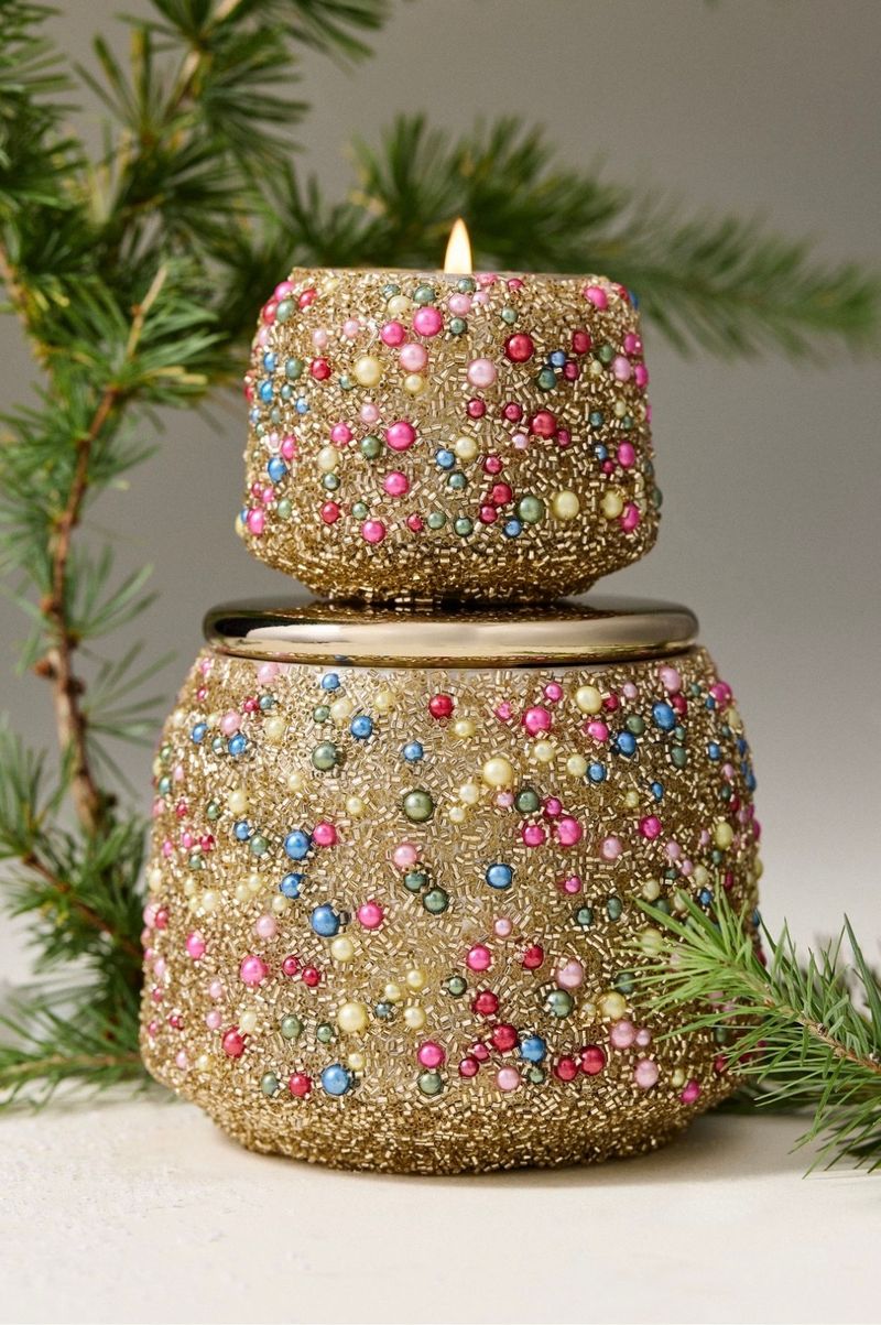 The Gather Candle by Anthropologie: Woody white pine and cashmere 